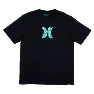 Camiseta Hurley Silk Icon Garden Oversize Preto