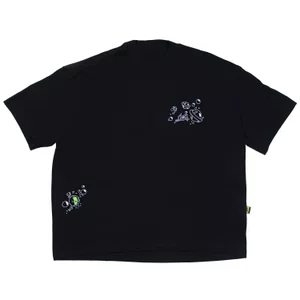 Camiseta Lost X Bob Esponja Box Quadrada Bubble Preto