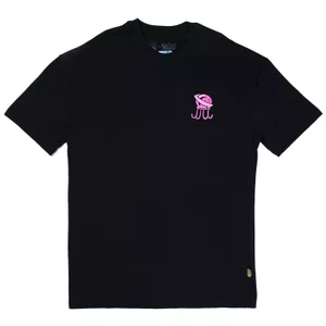 Camiseta Lost X Bob Esponja Octopus Saturn Preto