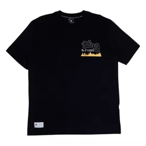 Camiseta Lrg Over Made With Love Preto