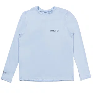 Camiseta Lycra Hurley M/L Sticker Azul Claro