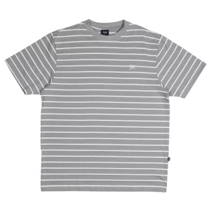 Camiseta Plano C. Listrada Cinza/Branco