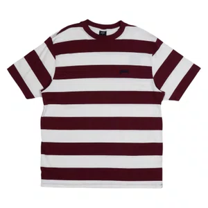 Camiseta Plano C. Listrada Plnc Bordo/Creme
