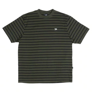 Camiseta Plano C. Listrada Verde/Preto