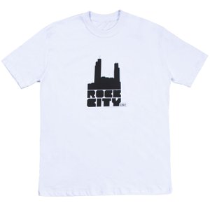 Camiseta Rock City Basic Logo Nac. Branco/Preto