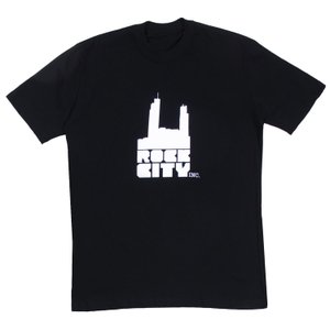 Camiseta Rock City Basic Logo Nac. Preto/Branco