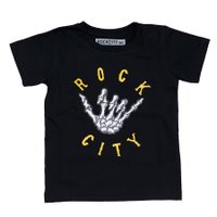 Camiseta Rock City Hangloose Infantil Preto
