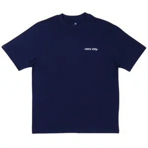 Camiseta Rock City Relax Águia Marchioros Azul Marinho