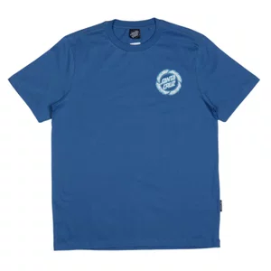 Camiseta Santa Cruz Flame Ringed Dot Chest Azul