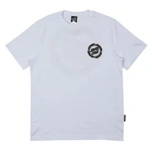 Camiseta Santa Cruz Flame Ringed Dot Ss Branco