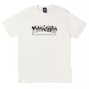 Camiseta Thrasher Anti Hero Pigeon Mag Off White
