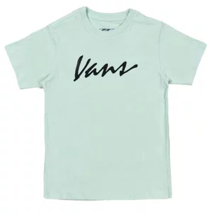 Camiseta Vans Archived Logo Infantil Verde Menta