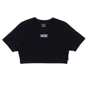 Camiseta Vans Flying V Crew Cropped Feminino Preto