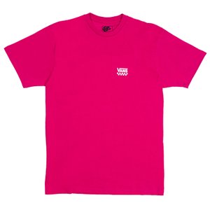 Camiseta Vans Left Chest Logo Rosa