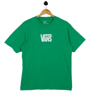 Camiseta Vans Stretch Logo Verde Bandeira