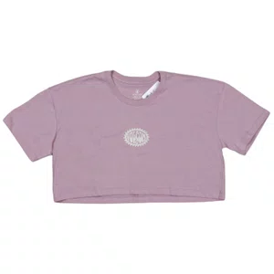 Camiseta Volcom Cropped Hang It Up Feminina Rosa