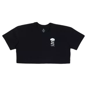 Camiseta Volcom Cropped Pitch It To Me Feminina Preto