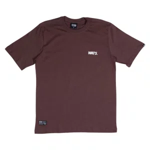 Camiseta Wats Logo Boton Marrom