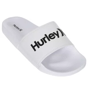 Chinelo Hurley One&Only Slide Branco/Preto