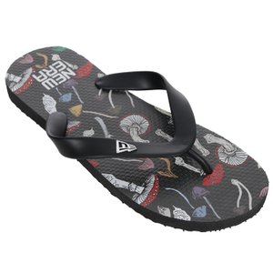 Chinelo New Era Cogumelos Preto