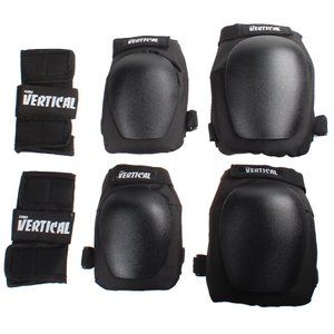 Kit de Proteção Fomo Vertical Juvenil c/ Wrist Guard Preto