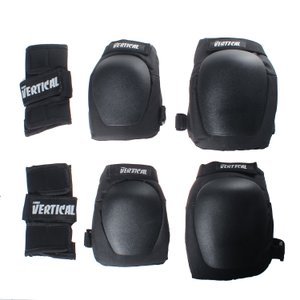 Kit de Proteção Fomo Vertical Infantil com Wrist Guard Preto