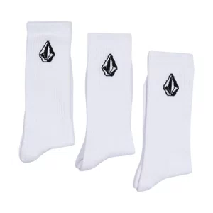Kit Meia Volcom Cotton Blend 3pk Branco