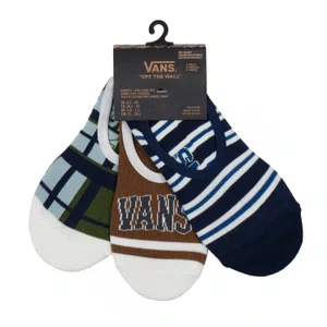 Meia Vans Move Faster Canoodle 3 Pack Azul/Verde/Marrom