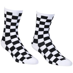 Meia Vans Ticker Sock Checkerboard Preto/Branco