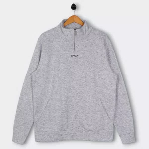 Moletom Rvca Aber Mini Flipped 290 Cinza Mescla