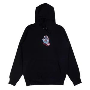 Moletom Santa Cruz Screaming Scratched Hand Strip Front Preto
