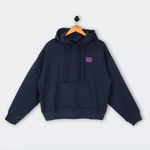 Moletom Vans Feminino Torched Logo Azul Marinho