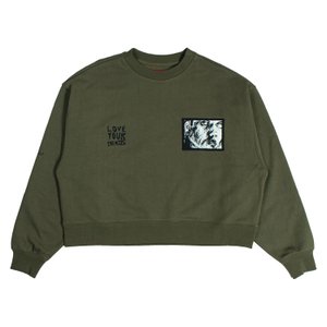 Moletom Vans Skate Lisa Crew Verde Musgo