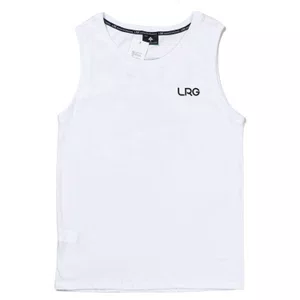 Regata Lrg Stacked Tank Preto Branco