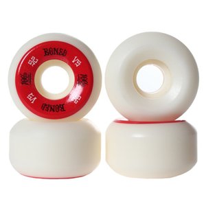 Roda Bones Original Formula 100A V5 Branco/Vermelho