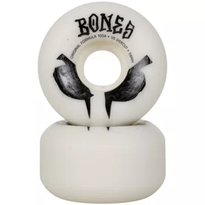 Roda Bones V5 Side Cut 100a Branco/Preto