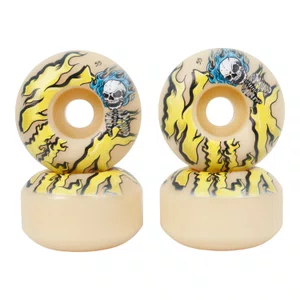 Roda Milk Burning Skull Classic 99a Off/Amarelo