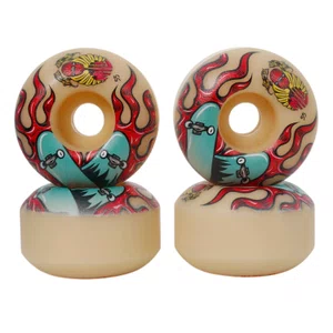 Roda Milk Wings Classic 55mm 99a Off/Azul/Vermelho