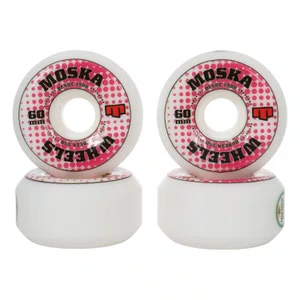 Roda Moska White Rock 55d Branco/Rosa