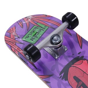 Skate Montado Drop Dead Hamper Iniciante Vermelho/Preto - Rock City