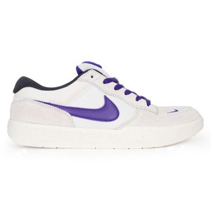 Tênis Nike Sb Force 58 Off White/Roxo Tênis Nike Sb Force 58 Off White/Roxo