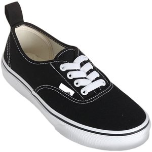 Tenis Vans Authentic Elastic Lace Juvenil Preto/Branco - Rock City