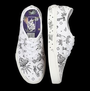 Vans Authentic Unidentified U-paint White Skate Shoes