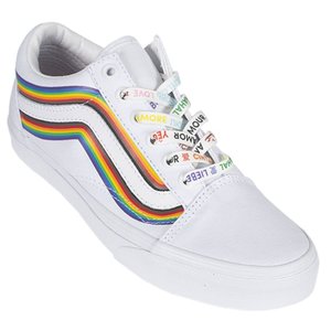 T nis Vans Old Skool Pride Branco Colorido Rock City