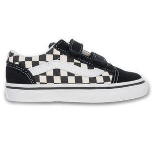 Tênis Vans Old Skool V Infantil Checkerboard Bege/Preto