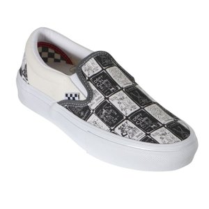Tênis Vans Skate Slip-On Daniel Johnston Cinza/Branco - Rock City