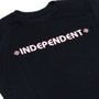 Camiseta Manga Longa Independent Bar Cross Infantil Preto