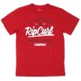 Camiseta Rip Curl Charge Infantil Vermelho