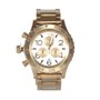 Relogio Nixon 42-20 Chrono Dourado Champanhe