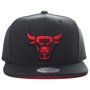 Boné Mitchell & Ness Chicago Bulls X1 Preto/Vermelho